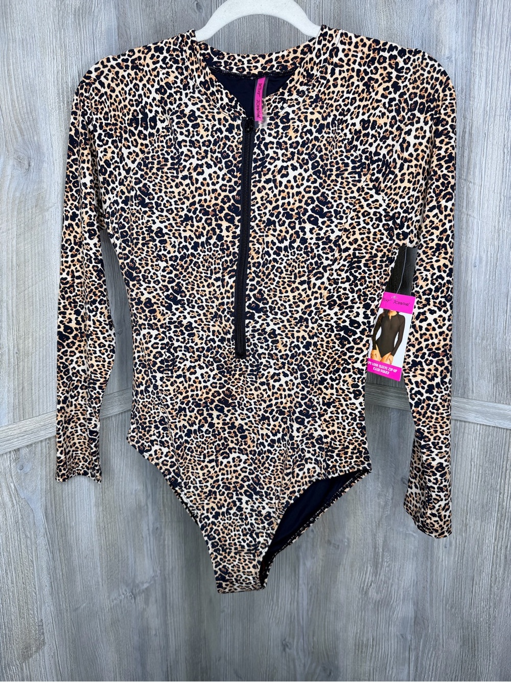 Betsey Johnson Scuba Leopard Swimsuit